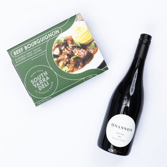 Meal Bundle — Beef Bourguignon + 2022 ONANNON PINIT NOIR, MORNINGTON PENINSULA